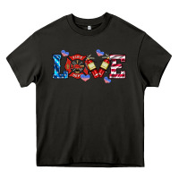 Asphalt firefighter love Heavy Core Tee - HRA Design Shop