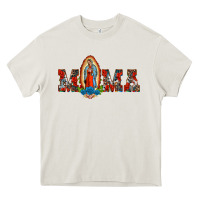 Cream mama our lady of guadalupe Heavy Core Tee - BarkalooDesign