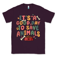 Plum it's a good day to save animals Classic Tee - MaliasSmallBusiness