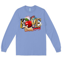 Colony Blue teacher school love Long Sleeve Tee - NancyCooperArtShop
