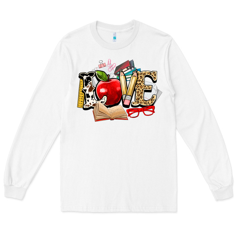 Teacher School Love Long Sleeve Tee by NancyCooperArtShop | Teevron