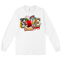 White teacher school love Long Sleeve Tee - NancyCooperArtShop
