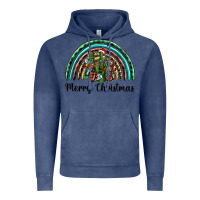 Vintage Denim merry christmas cactus rainbow Vintage Hoodie - BarkalooDesign