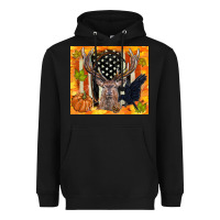 Black crow and deer hunting fall camouflage Heavyweight Hoodie - TumblerDesignByShophia