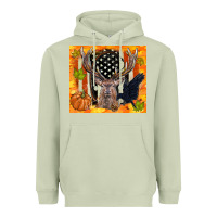 Matcha crow and deer hunting fall camouflage Heavyweight Hoodie - TumblerDesignByShophia