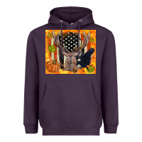 Plum crow and deer hunting fall camouflage Heavyweight Hoodie - TumblerDesignByShophia