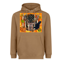 Toasted Coconut crow and deer hunting fall camouflage Heavyweight Hoodie - TumblerDesignByShophia