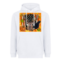 White crow and deer hunting fall camouflage Heavyweight Hoodie - TumblerDesignByShophia