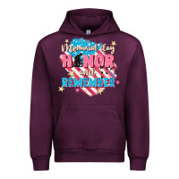 Mauve Wine Memorial Day honor and remember Urban Hoodie - FaDigitalArtStudio