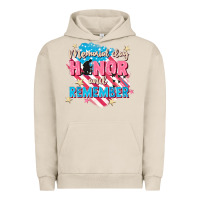 Pigment French Oak Memorial Day honor and remember Urban Hoodie - FaDigitalArtStudio
