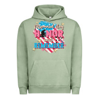 Pigment Oil Green Memorial Day honor and remember Urban Hoodie - FaDigitalArtStudio