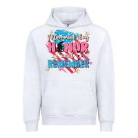 White Memorial Day honor and remember Urban Hoodie - FaDigitalArtStudio
