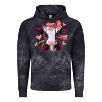 Cloud Black valentines day baby calf Vintage Hoodie - Jasminsmagicworld