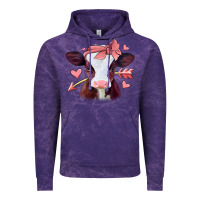 Cloud Purple valentines day baby calf Vintage Hoodie - Jasminsmagicworld