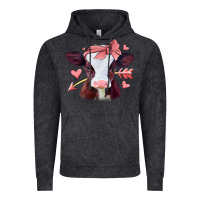 Vintage Black valentines day baby calf Vintage Hoodie - Jasminsmagicworld