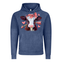 Vintage Denim valentines day baby calf Vintage Hoodie - Jasminsmagicworld