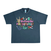Midnight Navy rocking the phlebotomist life Urban Heavy Tee - MaliasSmallBusiness