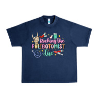 Navy rocking the phlebotomist life Urban Heavy Tee - MaliasSmallBusiness