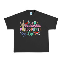 Pigment Black rocking the phlebotomist life Urban Heavy Tee - MaliasSmallBusiness
