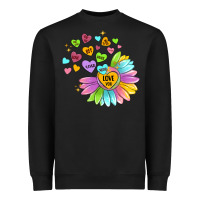 Black sunflower love hugs Heavyweight Sweatshirt - MaliasSmallBusiness
