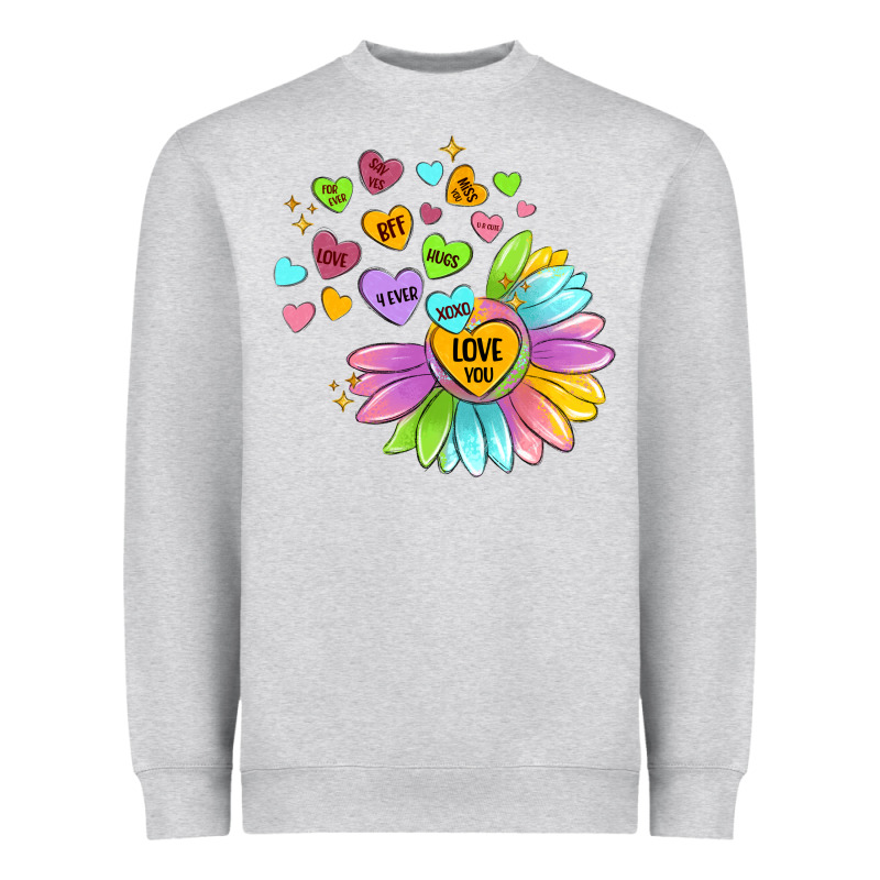 Sunflower Love Hugs Heavyweight Sweatshirt by MaliasSmallBusiness | Teevron