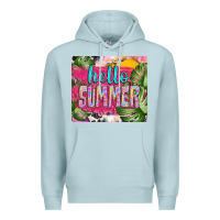 Blue Mist hello summer with cowhide Premium Hoodie - TumblerDesignByShophia