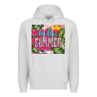Dove Grey hello summer with cowhide Premium Hoodie - TumblerDesignByShophia