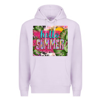 Lilac hello summer with cowhide Premium Hoodie - TumblerDesignByShophia