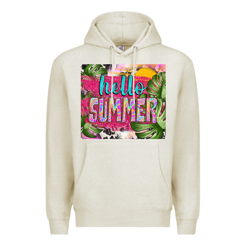 Hello Summer With Cowhide Premium Hoodie by TumblerDesignByShophia | Teevron