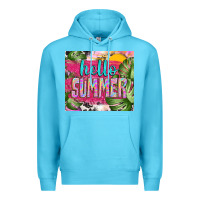 Ocean Blue hello summer with cowhide Premium Hoodie - TumblerDesignByShophia