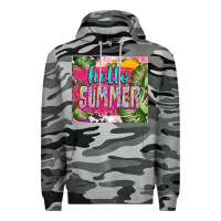 Slate Camo hello summer with cowhide Premium Hoodie - TumblerDesignByShophia