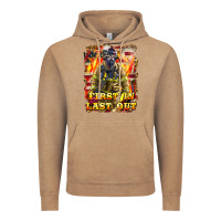 Vintage Coffee First In last Out Firefighter Vintage Hoodie - LillyAllenDesigns