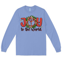 Colony Blue joy to the world Long Sleeve Tee - MaliasSmallBusiness