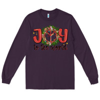 Plum joy to the world Long Sleeve Tee - MaliasSmallBusiness