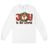 White joy to the world Long Sleeve Tee - MaliasSmallBusiness