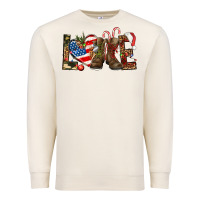 Sandshell Army christmas love 4th Of July Premium Sweatshirt - HowdyJamesFarm