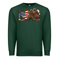 Sports Green Army christmas love 4th Of July Premium Sweatshirt - HowdyJamesFarm