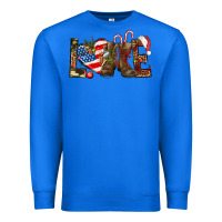 True Royal Army christmas love 4th Of July Premium Sweatshirt - HowdyJamesFarm