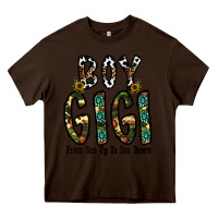 Chocolate Brown boy gigi from son up to son down Heavy Core Tee - CowhideDigitalArt