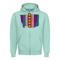 Seafoam Western Farm Life Sunflower Brush Strokes Zipper Hoodie - Bettercallsaul