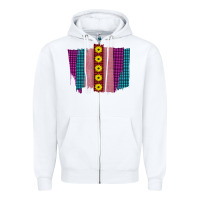 White Western Farm Life Sunflower Brush Strokes Zipper Hoodie - Bettercallsaul