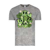 Cloud Rock st. patrick's day green smile Vintage Tee - MaliasSmallBusiness