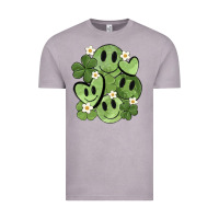 Vintage Zinc st. patrick's day green smile Vintage Tee - MaliasSmallBusiness