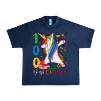 Navy 100 days of school Urban Heavy Tee - MaliasSmallBusiness
