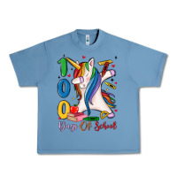 Pebble Blue 100 days of school Urban Heavy Tee - MaliasSmallBusiness
