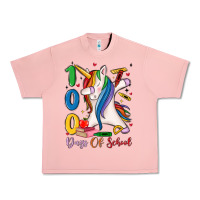 Salmon 100 days of school Urban Heavy Tee - MaliasSmallBusiness