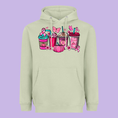 Cancer Coffee Cups Cancer Awareness Heavyweight Hoodie Designed By Howdyjamesfarm