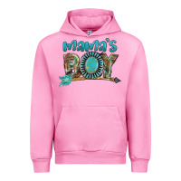 Fuchsia Pink Mama's boy Mother's Day Urban Hoodie - FaDigitalArtStudio