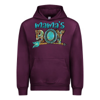 Mauve Wine Mama's boy Mother's Day Urban Hoodie - FaDigitalArtStudio