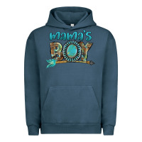 Pigment Midnight Navy Mama's boy Mother's Day Urban Hoodie - FaDigitalArtStudio